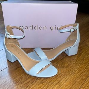 Brand new in box, madden girl block heel sandal